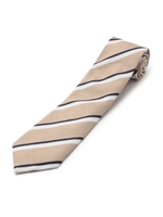 FRANCO BASSI レジメンタルストライプネクタイ/ライトブルー(591)