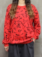 grafitty総柄トップス/レッド(WEB限定)