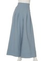 サイドボタンタックパンツ/ライトブルー