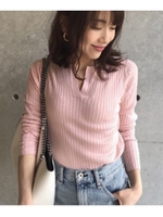 シルコットキーネックニット/ナチュラル(050)