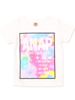 【ANAP KIDS】タイダイ転写プリントTシャツ/ホワイト(001)