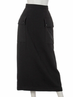 [GREED]HIGH SATIN Skirt/BLACK