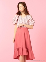 フィッシュテールスカート/レッド