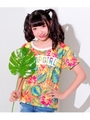 【ANAP GIRL】ボタニカル柄Tシャツ/オレンジ(011)