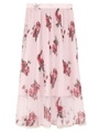 プリントプリーツミモレスカート/PNK