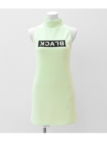 【UNDER ANAP】BLACKプリントハイネックワンピース/ミント(041)