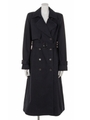 PADDED TRENCH COAT/NVY