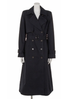 PADDED TRENCH COAT/NVY