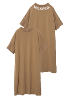RIB SLEEVE DRESS/ベージュ