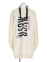 U.S.R.Wパーカーワンピース/ホワイト