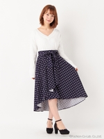 サッシュ付 イレヘム スカート/コン/ミズタマ