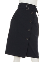 トレンチタイトスカート(カーキ,ネイビー)/ネイビー