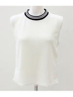 【Sandie anap】ネックラインサマーニットタンクトップ/ホワイト(001)