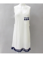 【ANAP】フリンジタンクチュニックワンピース/ホワイト(001)