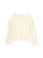 リブキャンディスリーブニット/ホワイト(030)