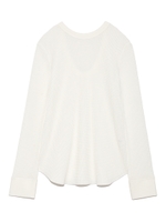 後ろ開きサーマルトップス/GRY