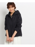 綿ナイロンフーデットジャケット/オリーブグリーン(026)