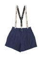 【Sandie anap】サスペンダー付ショートパンツ/ネイビー(018)