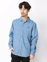 ピンタックデニムシャツ