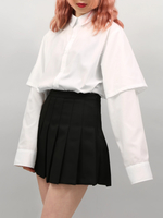 DING/フェイクレイヤードシャツ