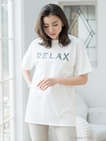 RELAX ピグメント半袖Tシャツ/ホワイト