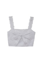 cottonlace camisole/white