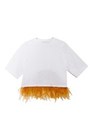 feather T-shirt/white