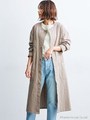 【MIHO NOJIRI × nano・universe】別注コットンリネンショップコート/グレージュ