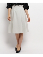 【WEB限定カラーあり】タックウエストスカート/ライトグレー(011)