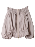 【ジャケット】オフショルダージャケット/ベージュ