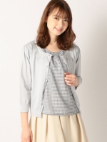 ガーリーギンガムチェックアンサンブル/ライトブルー