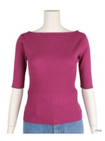 コンパクトニットプルオーバー/PURPLE