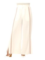 サイドラインスリットパンツ/WHITE