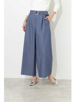 シャンブレーワイドパンツ/ブルーシャンブレー1(111)