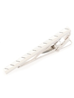 ストライプネクタイピン[ メンズ ネクタイピン タイバー ]/シルバー(006)