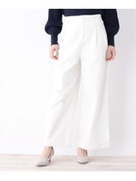 ストレッチワイドチノパンツ/ホワイト系(002)