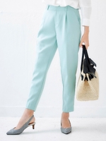テーパードウエストタックパンツ/ミント