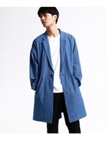 デニムチェスターガウンコート/ブルー(092)