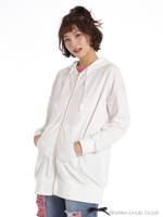 ネコ耳Bigパーカー/ホワイト