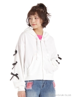 ハートモチーフロゴPtリボンPK/ホワイト