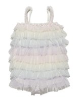 パステルレインボーチュール baby ロンパース/OWHT