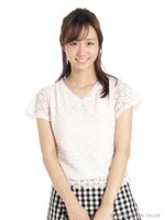 レースＶネックサテンリボンＰ／Ｏ/ピンク