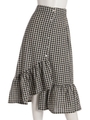 AU gingham S/K/ブラック