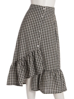 AU gingham S/K/ブラック