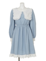 PP big color check O/P/ライトブルー