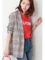 BIGチェック柄ジャケット/チェック1(041)