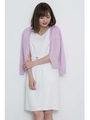 シャイニーシェルカーディガン/ラベンダー(080)