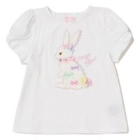 【30%OFF】レースうさぎつきＴシャツ