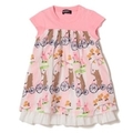 乗り物動物柄切り替えワンピース
