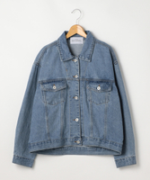 デニム抜き衿オーバーサイズＧジャン